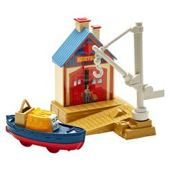 Залізниці та потяги - Моторизований ігровий набір Thomas & Friends Рятувальник Капітан (DFM64/DFM66)