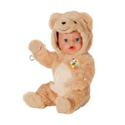 Пупсы - Пупс Baby Born Bear world Эмма в костюме мишки с аксессуарами 43 см (837115)