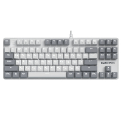 Клавиатура и мыши - Клавиатура GamePro Genesis Metallic Outemu Red Swithes USB White (MK110W)