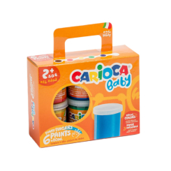 Канцтовари - Набір пальчикових фарб Carioca Baby 6 кольорів (KO032) Канцтовари - Набір пальчикових фарб Carioca Baby 6 кольорів (KO032)