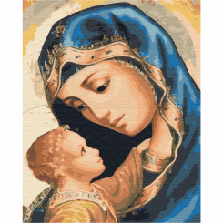 Товари для малювання - Картина за номерами Brushme Матір Божа (BS25582) Товари для малювання - Картина за номерами Brushme Матір Божа (BS25582)