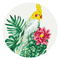 Товари для малювання - Картина за номерами Brushme Тропічний папуга (RC00057M) Товари для малювання - Картина за номерами Brushme Тропічний папуга (RC00057M)