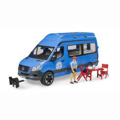 Транспорт і спецтехніка - Кемпер Bruder Mercedes-Benz Sprinter з фігуркою та аксесуарами (02684)