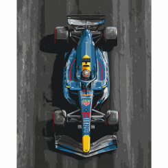 Товари для малювання - Картина за номерами Brushme Синій болід (BS54509)