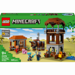 Конструктори LEGO - Конструктор LEGO Minecraft Аванпост розбійників та спустошувач (21278)
