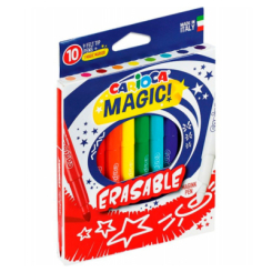 Канцтовары - Набор фломастеров Carioca Magic стираемые 10 цветов (43182)