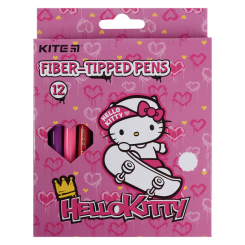 Канцтовары - Фломастеры Kite Hello Kitty 12 цветов (HK21-047)