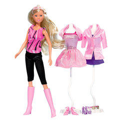 Куклы - Игровой набор Мисс изящество Steffi & Evi Love серо-розовое платье (5733450/5733450-2)