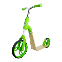 Велосипеды и беговелы - Беговел Jetson Flex wood B01 2 в 1 зеленый (B01-Green)