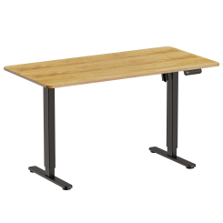 Меблі для геймерів - Стіл OfficePro З електрорегулюванням висоти Light wood/black (ODE1470LW) Меблі для геймерів - Стіл OfficePro З електрорегулюванням висоти Light wood/black (ODE1470LW)