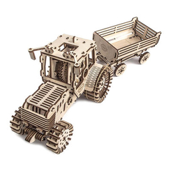 3D-пазлы - Модель для самостоятельной сборки Трактор с прицепом Микроклимат (М10012)