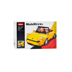 Конструктори з унікальними деталями - Конструктор Sluban Model Bricks Машинка жовта  290 деталей (M38-B1097)