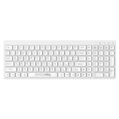 Игровая периферия - Клавиатура OfficePro белая беспроводная (SK985W) Игровая периферия - Клавиатура OfficePro белая беспроводная (SK985W)