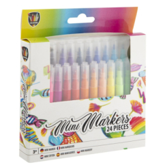 Канцтовари - Набір маркерів Grafix Mini markers 24 штуки (150092)