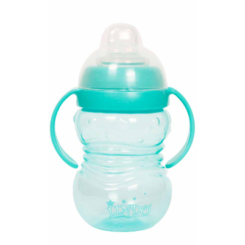 Товари для догляду - Поїльник Lindo з силіконовим носиком зелений (8850213007042)