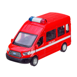 Автомоделі - Автомодель Автопром Ford Transit Police car червоний (4373/1)