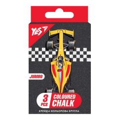 Канцтовари - Крейда кольорова Yes Race legend Jumbo 3 шт (400461)