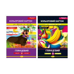 Канцтовари - Картон кольоровий Апельсин Двосторонній 9 аркушів в асортиментів (АП-1106) Канцтовари - Картон кольоровий Апельсин Двосторонній 9 аркушів в асортиментів (АП-1106)