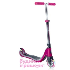 Детский транспорт - Самокат Globber Flow 125 рубиново-серый с подсветкой (472-114-2)