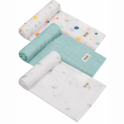 Товари для догляду - Набір пелюшок Lionelo bamboo set dot (LO-BAMBOO SET DOT) (5903771707299)