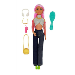 Куклы - Кукла Shantou Yisheng Jeans Розовые волосы (616081C) Куклы - Кукла Shantou Yisheng Jeans Розовые волосы (616081C)