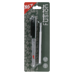 Канцтовары - Ручка гелевая Yes Fusion Graphite пиши-стирай со стержнем синяя (420461)