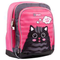 Рюкзаки та сумки - Рюкзак шкільний SMART H-55 Cat rules рожевий/чорний (558036)