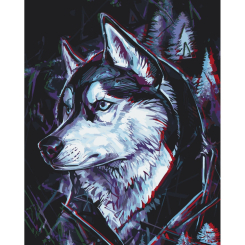 Товари для малювання - Картина за номерами Art Craft Друг хаскі 40 х 50 см (11674-AC)