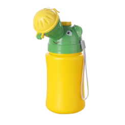Товари для догляду - Портативний дитячий пісуар SUNROZ Travel Urinal Potty дорожній туалет для хлопчика Жовто-Зелений (SUN5004)