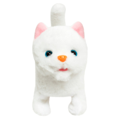 Мягкие животные - Интерактивная игрушка Maya toys Мой любимец Котенок белый (MC-1054/2)
