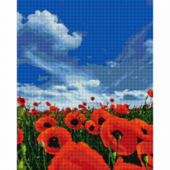 Мозаїка - Алмазна мозаїка Brushme Макове поле (DBS1051) Мозаїка - Алмазна мозаїка Brushme Макове поле (DBS1051)