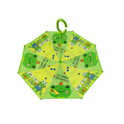 Парасольки і дощовики - Дитяча парасолька навпаки зворотного складання Up-Brella Frog-Green (6950-25145a)