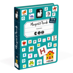 Навчальні іграшки - Магнітна книга Janod Англійський алфавіт (J02712)
