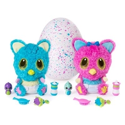Интерактивные мягкие животные - Интерактивная игрушка Hatchimals Чубастик в яйце сюрприз (SM19133/6044072)