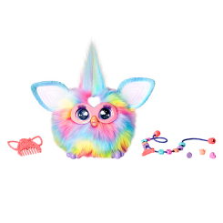 Мягкие животные - ​Интерактивная игрушка Furby Ферби Tie Dye с аксессуарами (F8900)