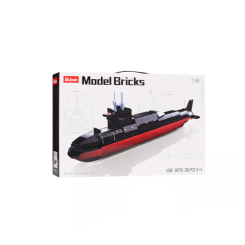 Конструкторы с уникальными деталями - Конструктор Sluban Model Bricks Подводная лодка 227 деталей (M38-B0703)
