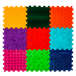 Развивающие коврики - Массажный коврик Ortek Динозавры Пазлы 9 элементов (4820264130925)