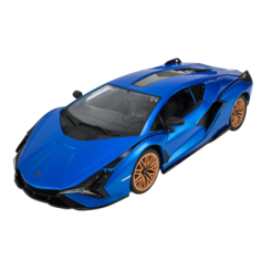 Радиоуправляемые модели - Автомодель Країна Іграшок Lamborghini Sian FKP37 синяя на радиоуправлении 1:16 (PM1407)