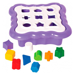 Розвивальні іграшки - Сортер Tigres Розумні фігурки 10 елементів фіолетовий (39520)