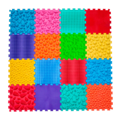 Развивающие коврики - Массажный коврик Ortek Пазлы 16 элементов с игрой Лесные приключения (2000000105048)