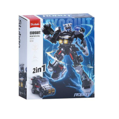 Конструкторы с уникальными деталями - Конструктор Sluban Робот полиция 247 деталей (M38-B1316)