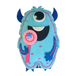 Наборы для творчества - Набор для творчества Apli Krapli Сшей сам игрушку из фетра Монстрик с конфетой (4820198701031)