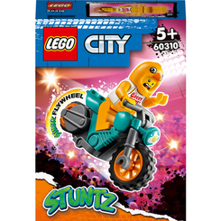 Конструктори LEGO - Конструктор LEGO City Stuntz Курча на каскадерському мотоциклі (60310)