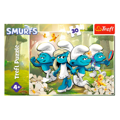 Пазлы - Пазл Trefl Приключения смурфиков 30 элементов (18317) Пазлы - Пазл Trefl Приключения смурфиков 30 элементов (18317)
