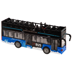 Транспорт и спецтехника - Автомодель DIY Toys Инерционный двухэтажный автобус (CJ-4008559)