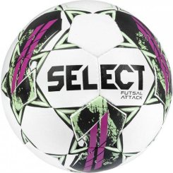 Спортивные активные игры - Мяч футзальный Select FUTSAL ATTACK v22 бело-розовый Уни 4 107346-419 4
