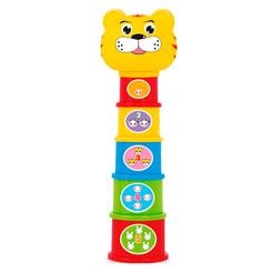 Развивающие игрушки - Пирамидка Bebelino Веселый зоопарк (57022)