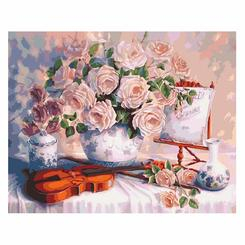 Товары для рисования - Набор для творчества Идейка Натюрморт Розы и скрипка (КН5518)