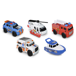 Транспорт і спецтехніка - Набір машинок Road Rippers Міські служби порятунку 5 шт (41405)