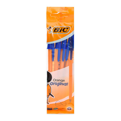 Канцтовари - Кулькова ручка BIC Orange синя 4 шт в наборі (8308521)